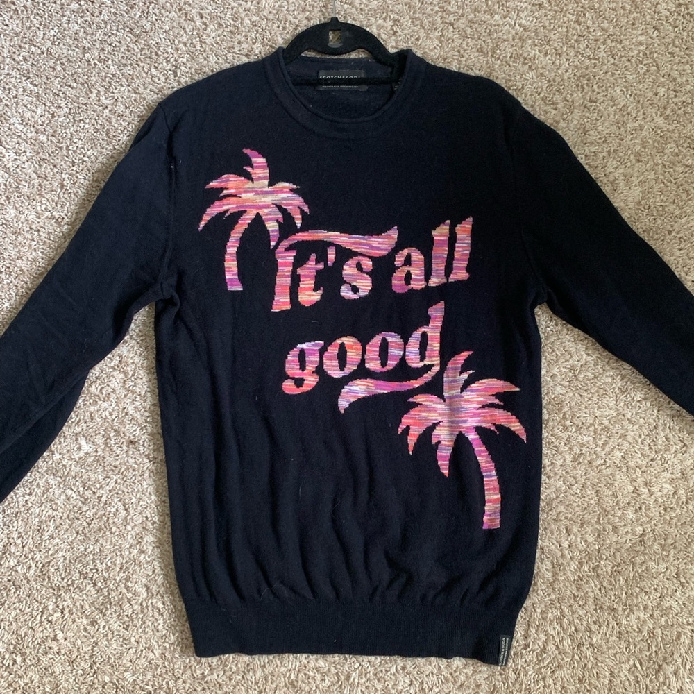 Men’s Scotch & Soda Crewneck Sweater | Medium Navy